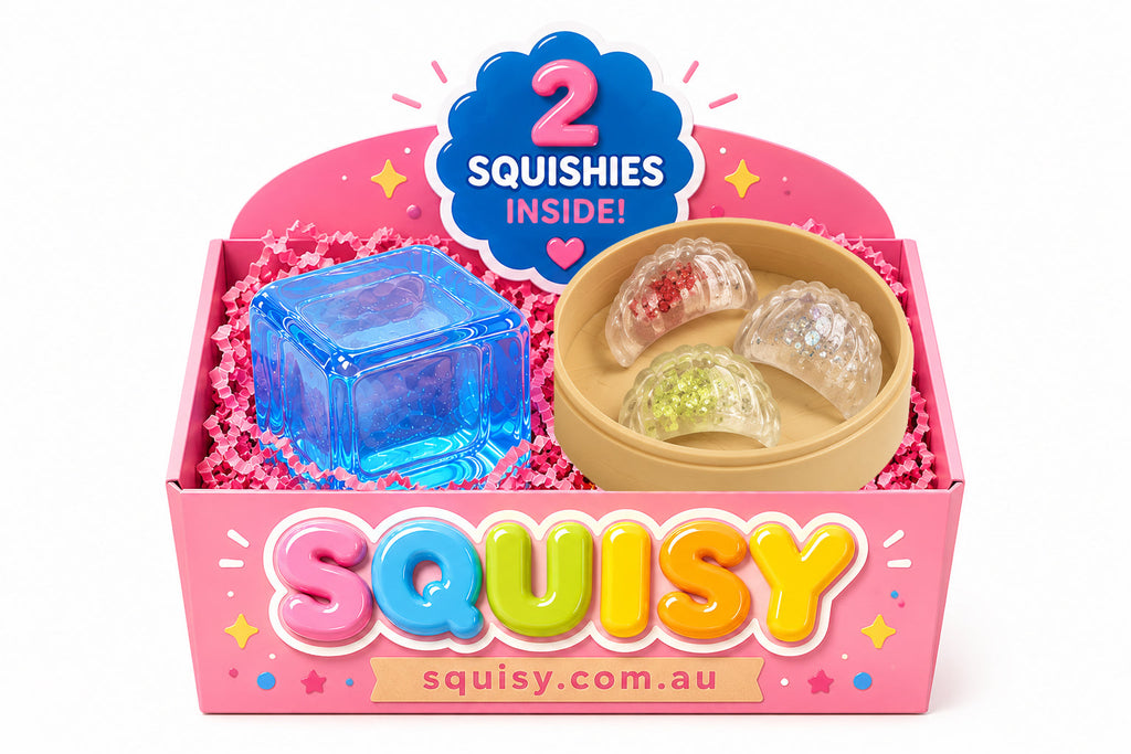 2-Piece Squishy Box – Shrimp Dumpling & Ice Cube