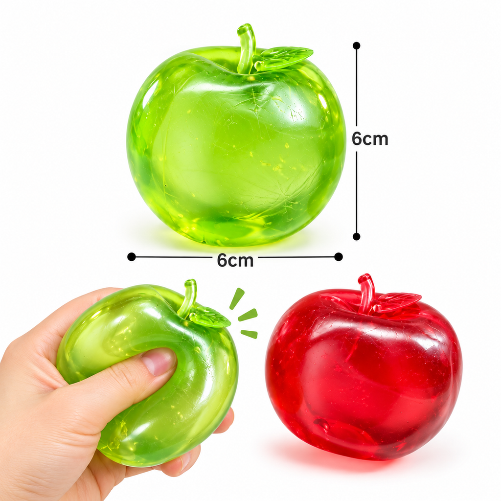 Coconut Oil Apple Squishy  – Satisfying Sensory Toy - 1-PIECE BOX