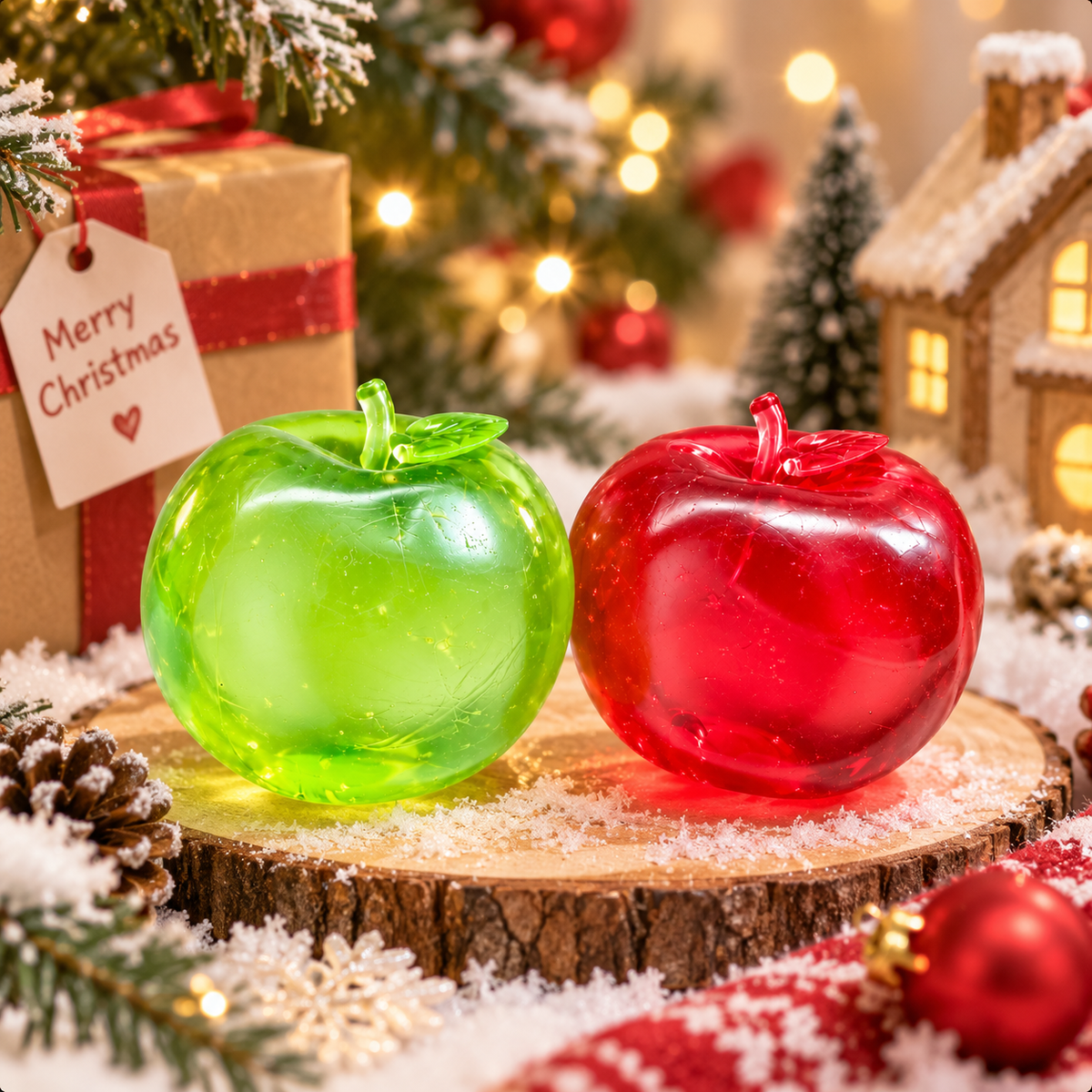 Coconut Oil Apple Squishy  – Satisfying Sensory Toy - 1-PIECE BOX