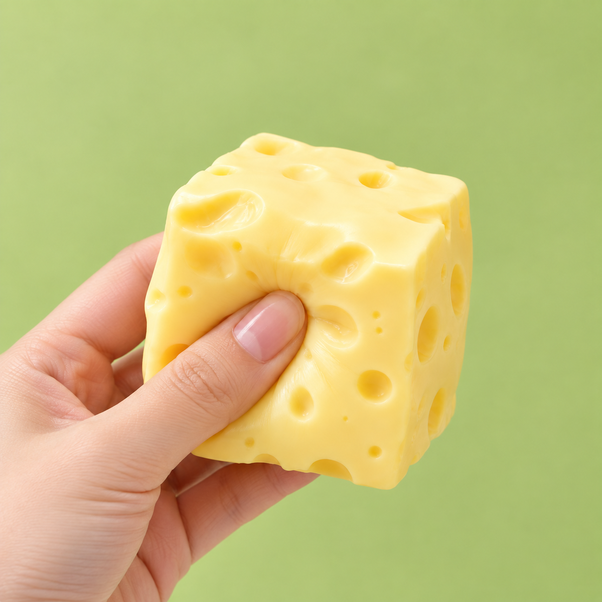 Coconut Oil Cheese Cube  – Satisfying Sensory Toy - 1-PIECE BOX