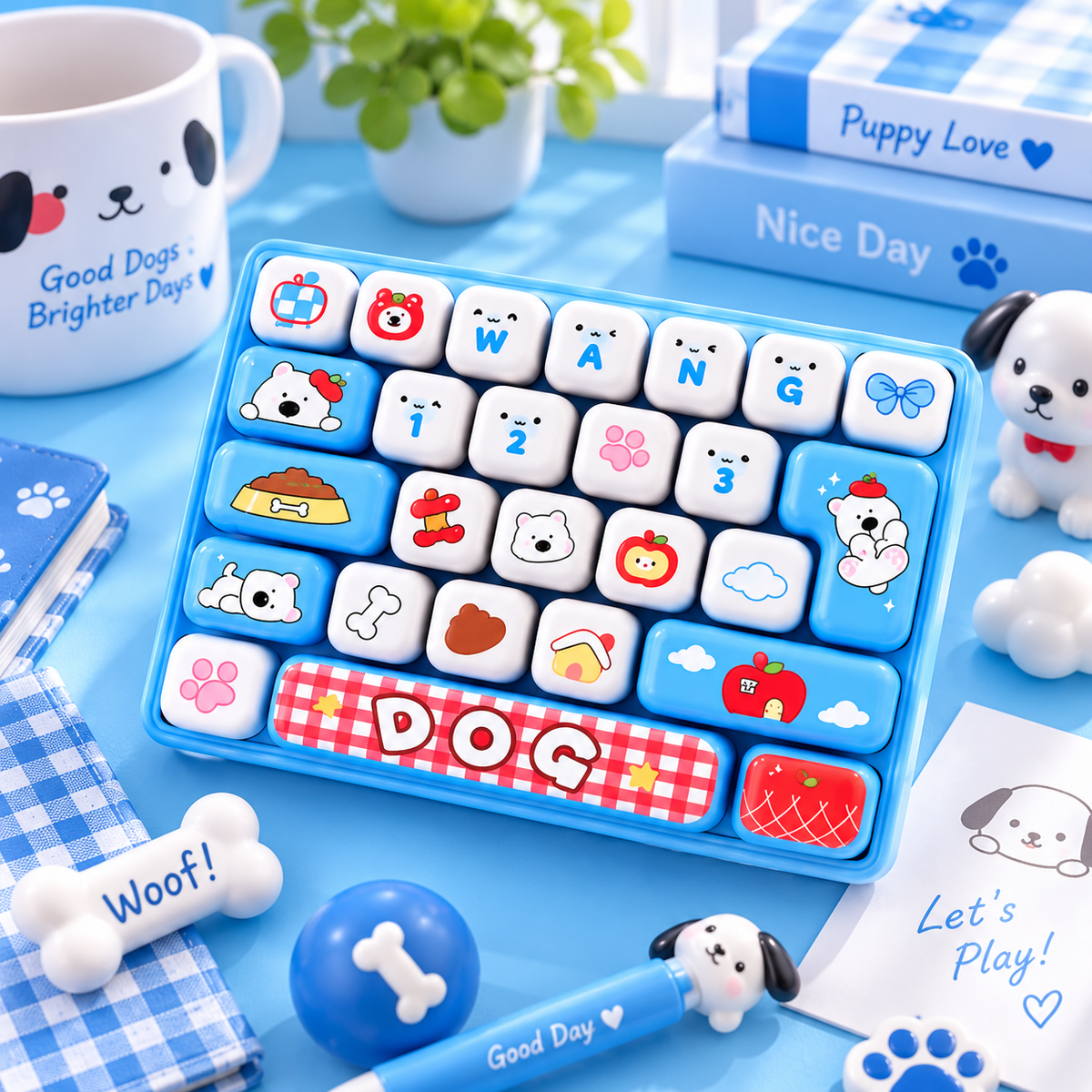 Kawaii Keyboard Squishy – Press & Fidget Sensory Toy - 1-PIECE BOX