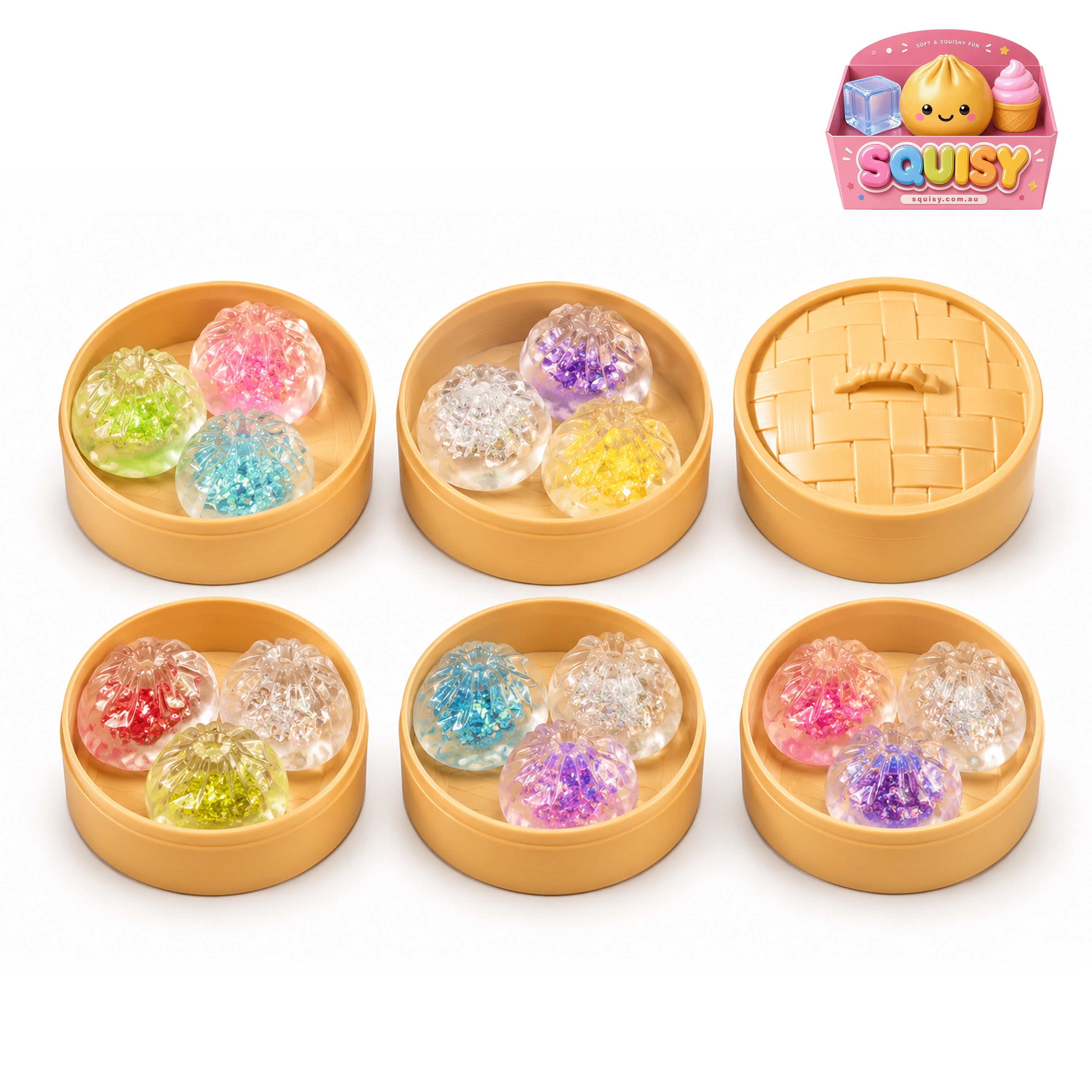 Crystal Dumpling Squishy - 1-PIECE BOX