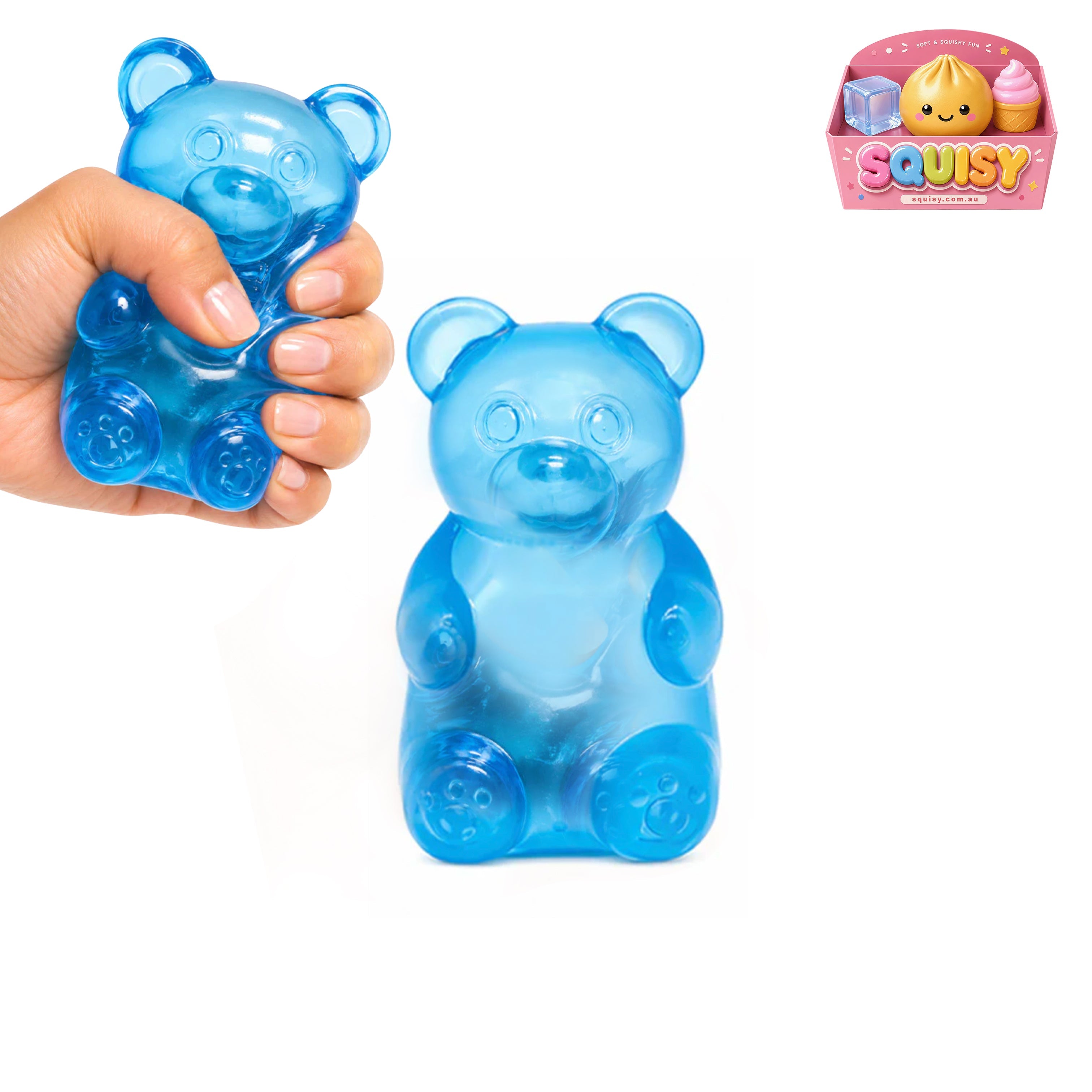 SQUISY Jelly Bear Squishy - 1-PIECE BOX