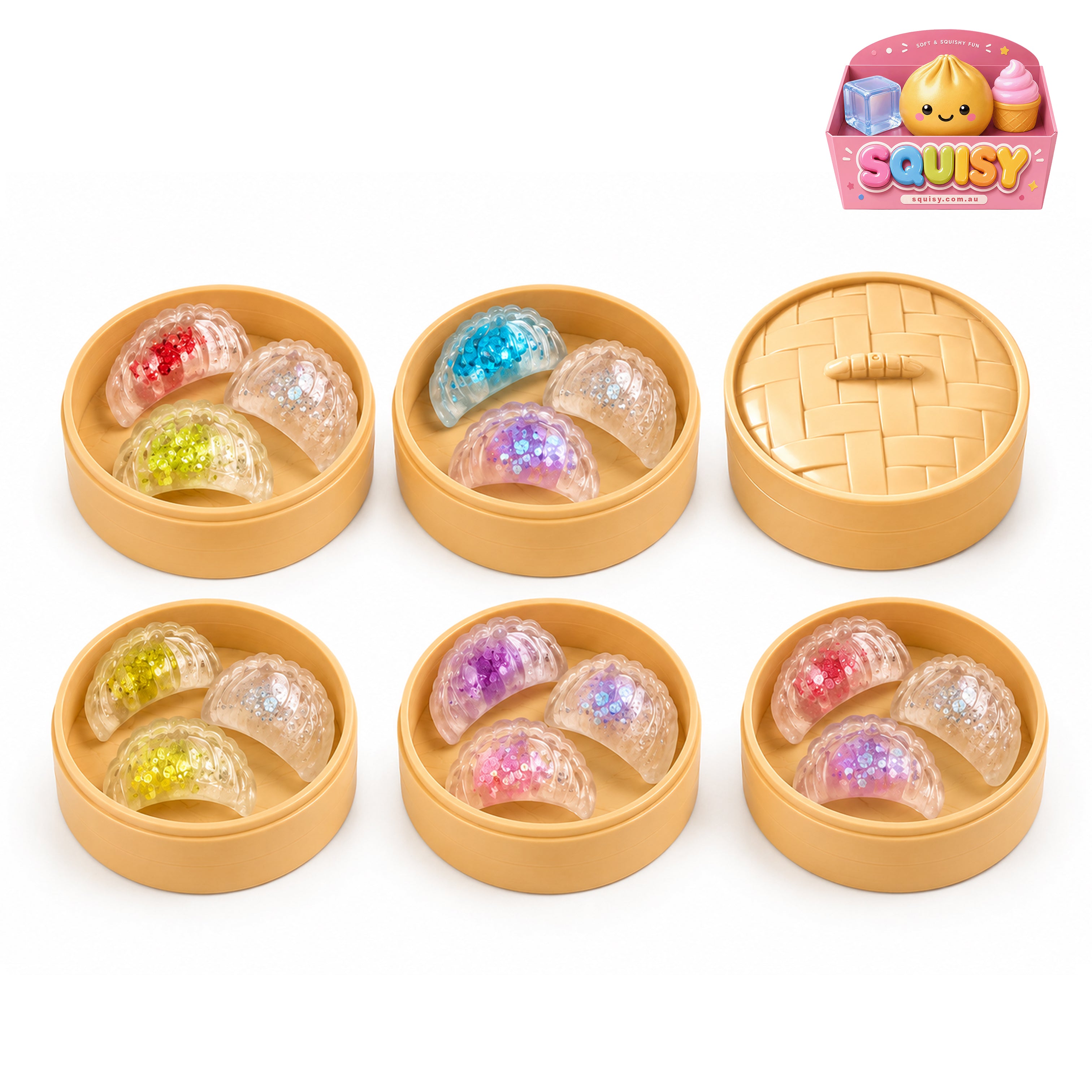 Soft Shrimp Dumpling Squishy - 1-PIECE BOX