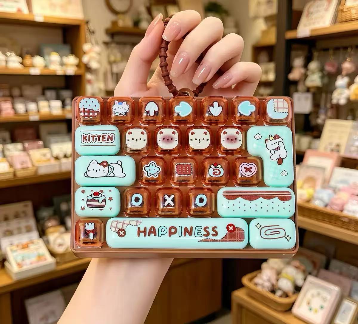 Kawaii Keyboard Squishy – Press & Fidget Sensory Toy - 1-PIECE BOX