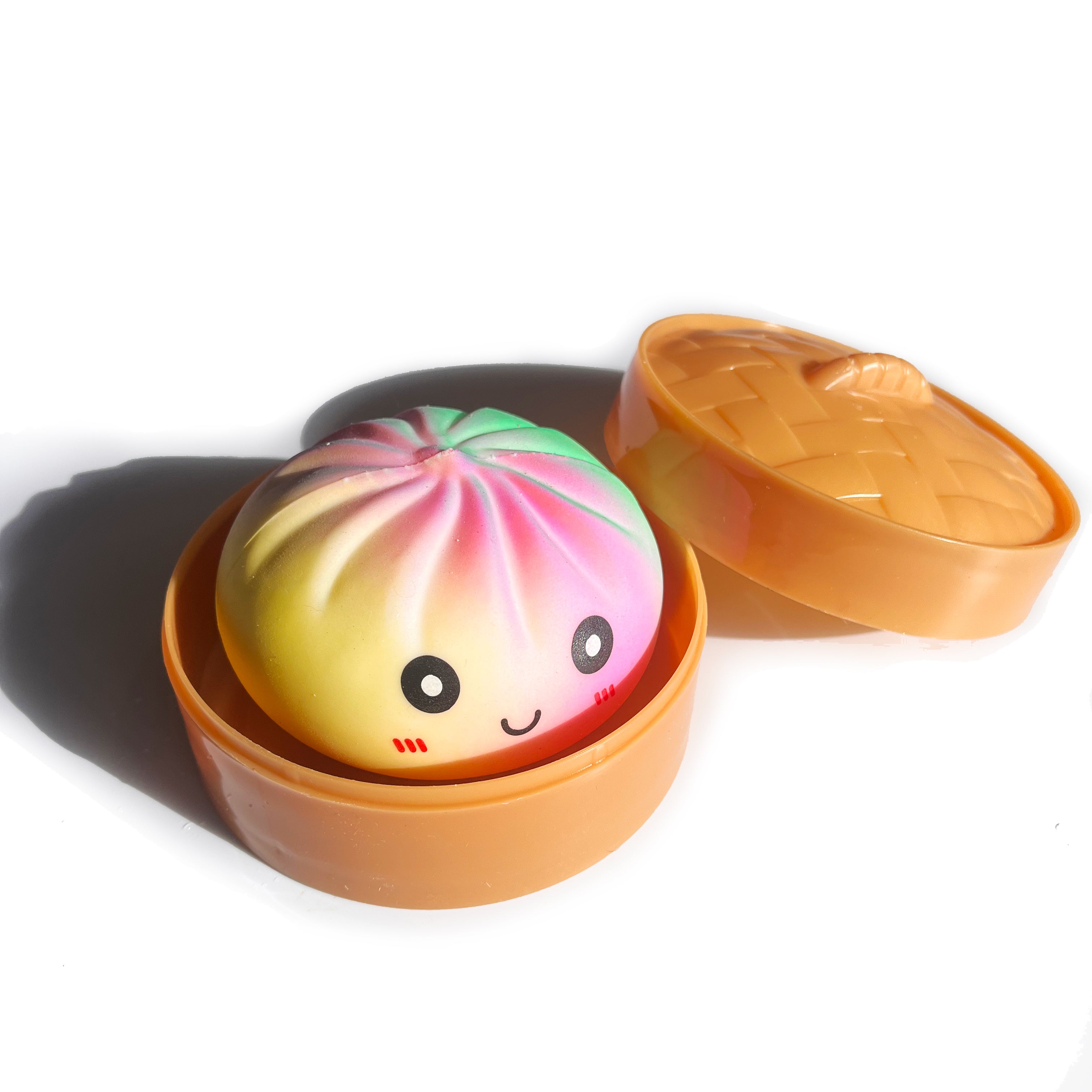 2-Piece Squishy Lucky Box – Rainbow Dumpling & Ice Cube