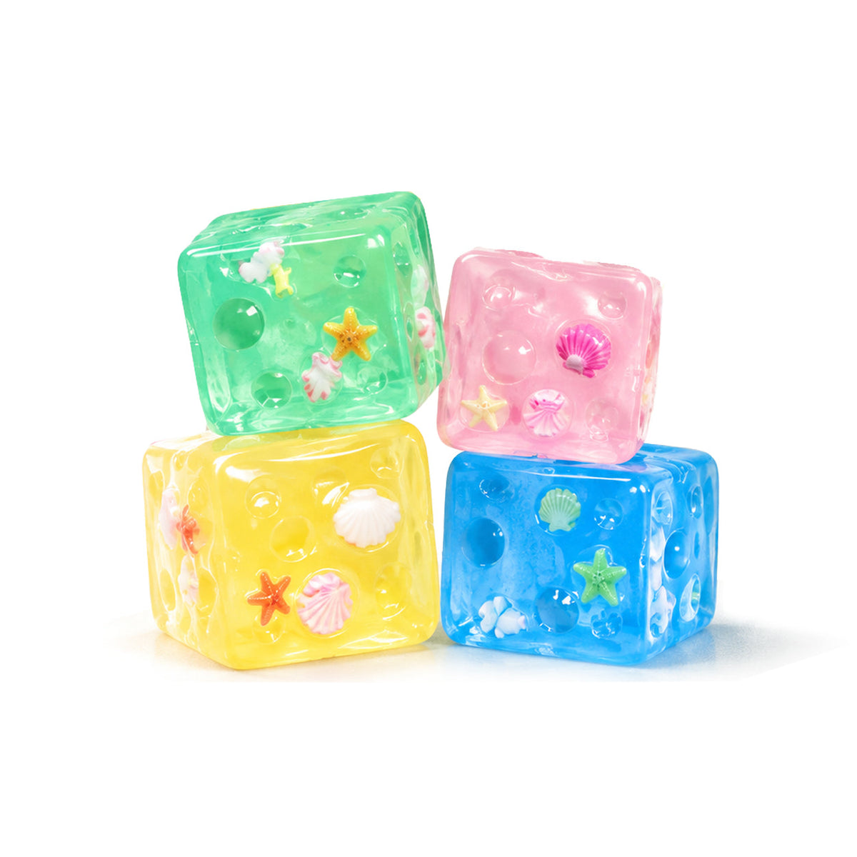 Coconut Shell Cube Squishy – Soft Slow Rising
