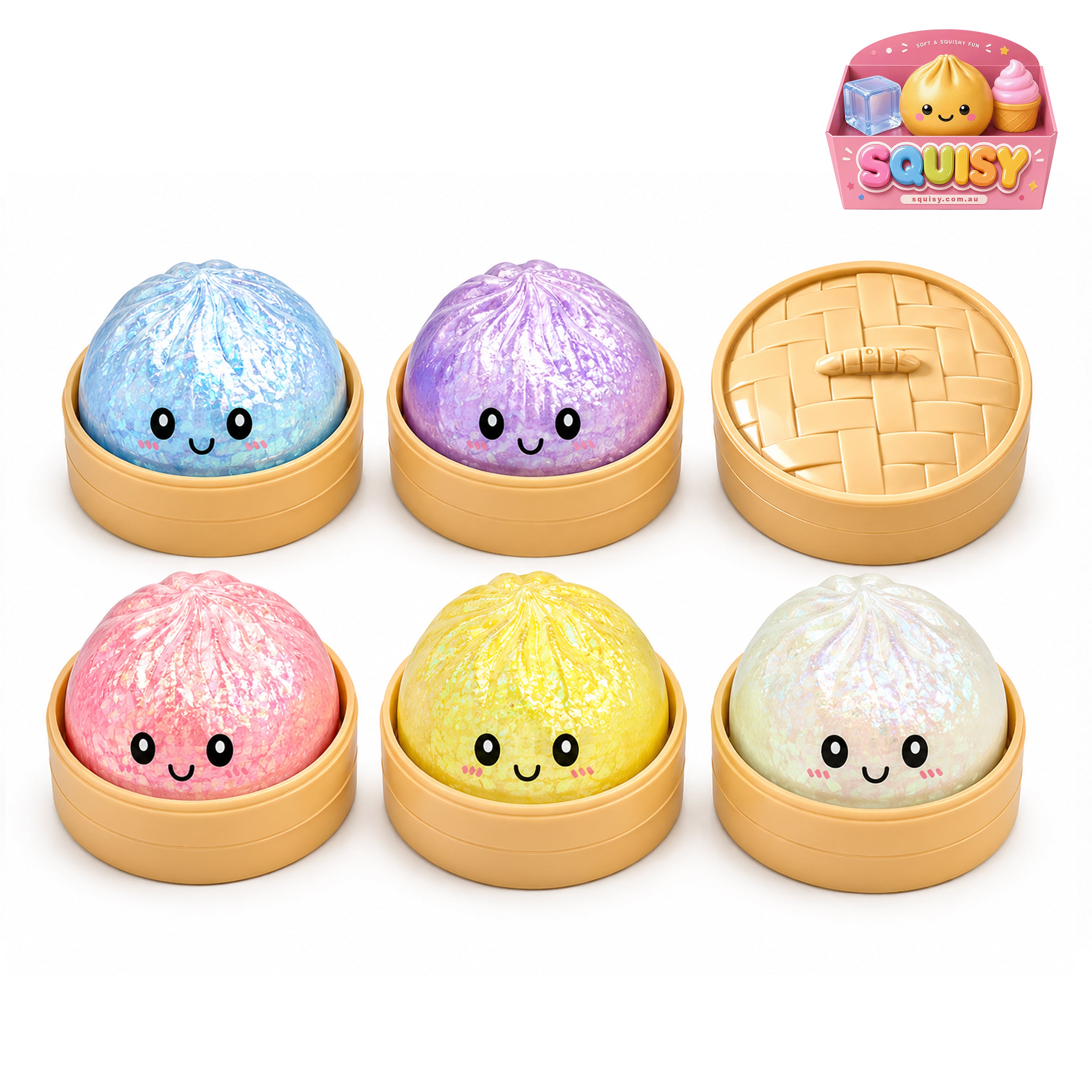 Soft Dumpling Squishy - 1 Piece Squishy Box