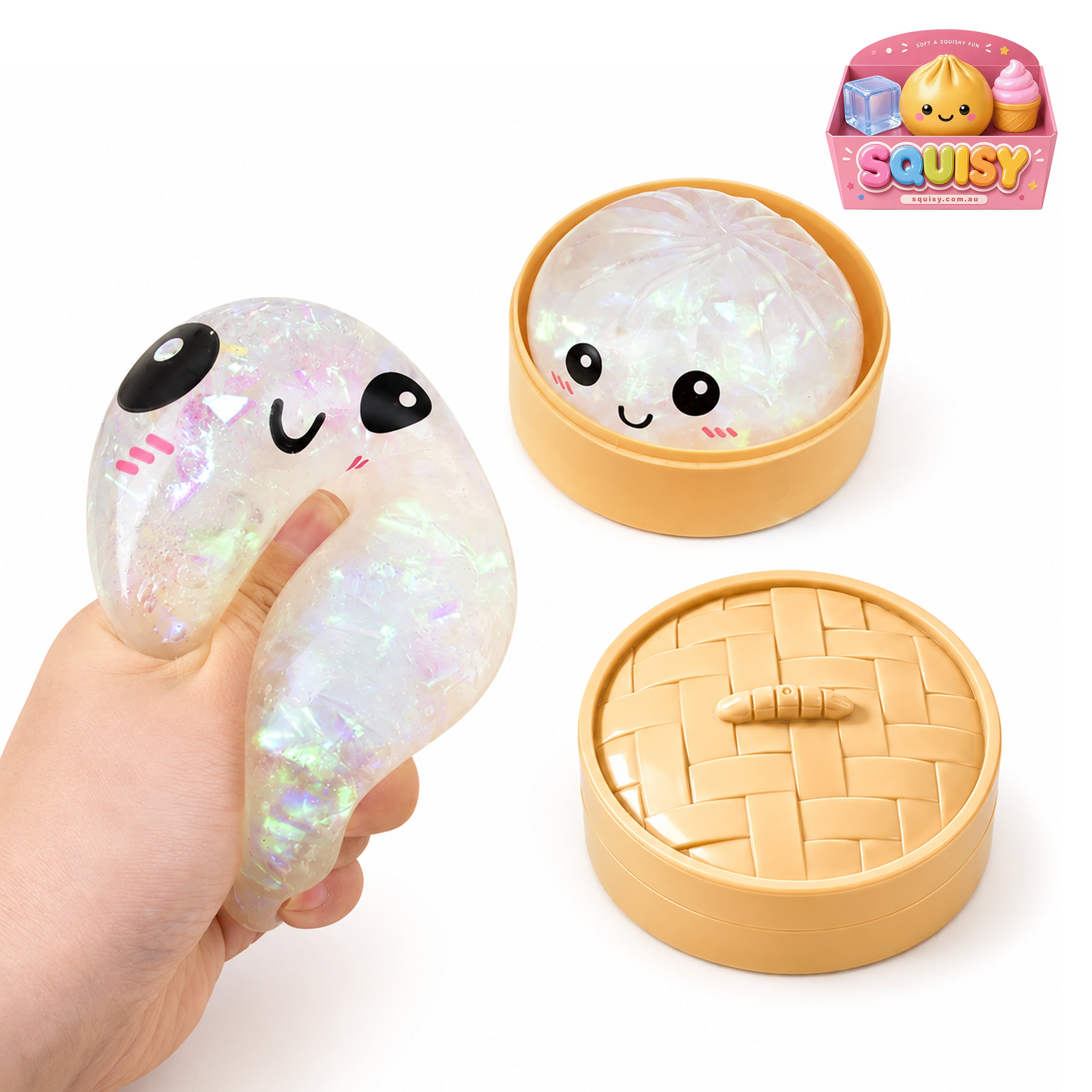 Soft Dumpling Squishy - 1 Piece Squishy Box